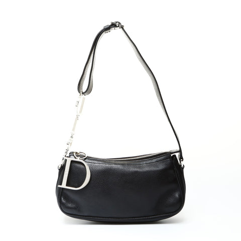 Christian Dior leather Shoulder Bag black WS25780