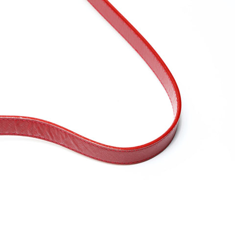 BURBERRY Nova check cotton leather red one belt Shoulder Bag beige WS25781