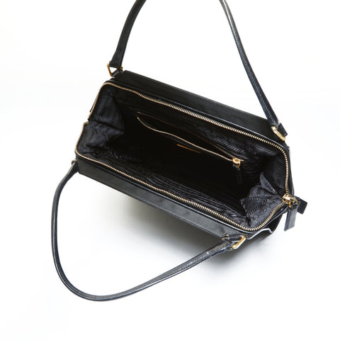 PRADA Nylonhandtasche schwarz WS25784