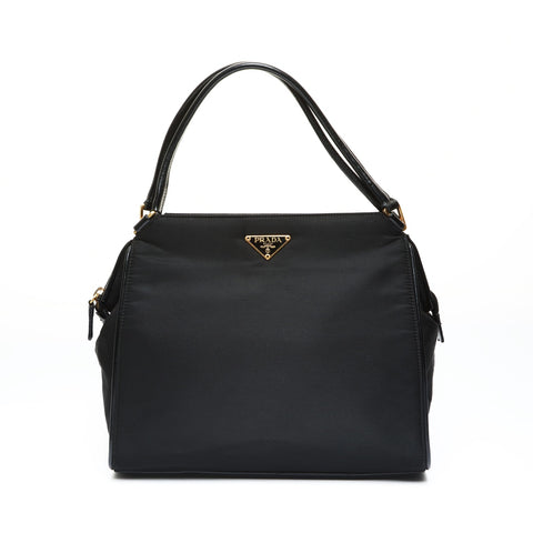 PRADA Nylon Handbag black WS25784