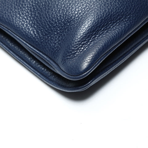 PRADA leather Shoulder Bag Navy WS25785