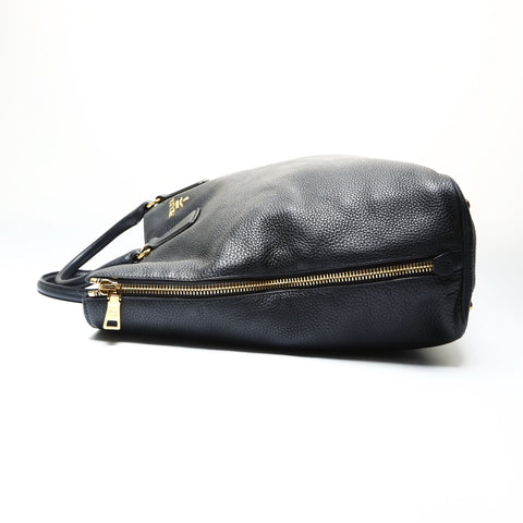 PRADA Leather 2way Shoulder Bag black WS25786