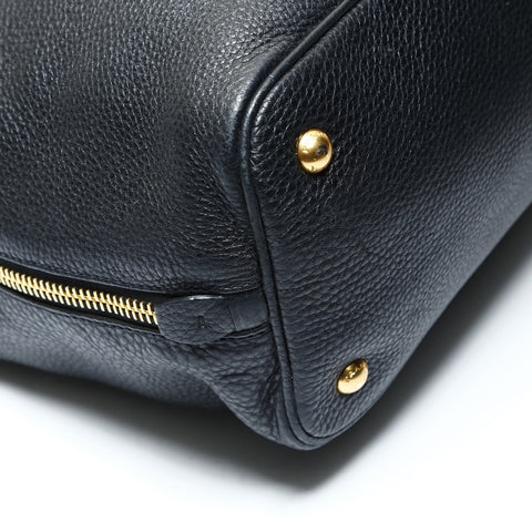 PRADA Leather 2way Shoulder Bag black WS25786