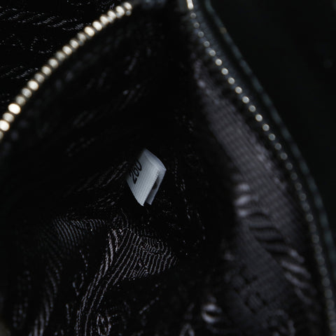 PRADA Leather Diagram 1BH083 Camera Bag Shoulder Bag black WS25789