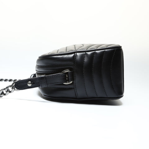 PRADA Leather Diagram 1BH083 Camera Bag Shoulder Bag black WS25789