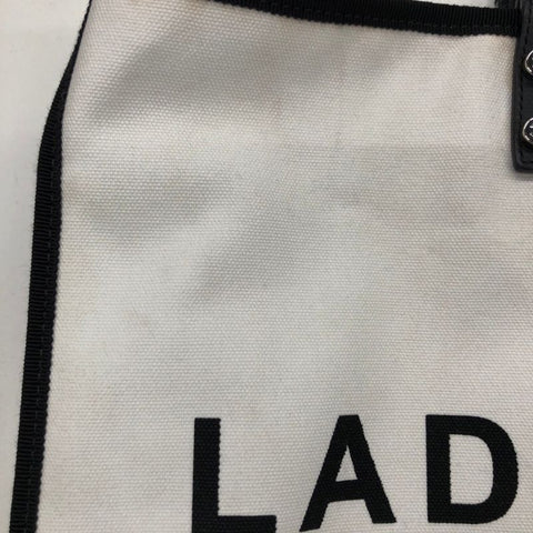 CHANEL Lady First Canvas Stain Available Tote Bag white WS2579