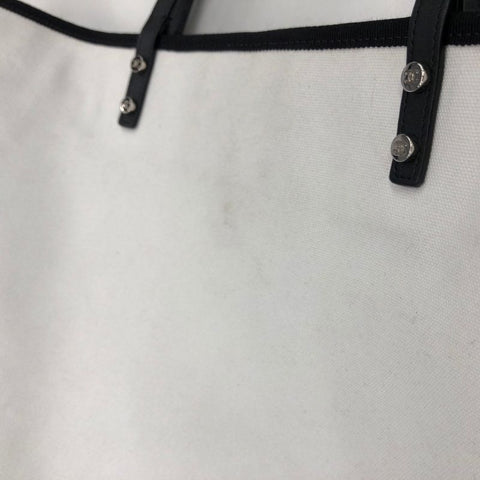 Chanel Lady First Canvas Billed Tote Bag White WS2579