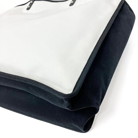 Chanel Lady First Canvas Billed Tote Bag White WS2579