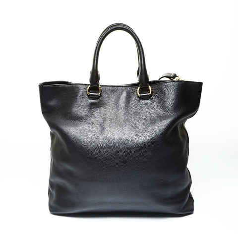 PRADA Leather Vitello Dyno 2-way Tote Tote Bag black WS25791
