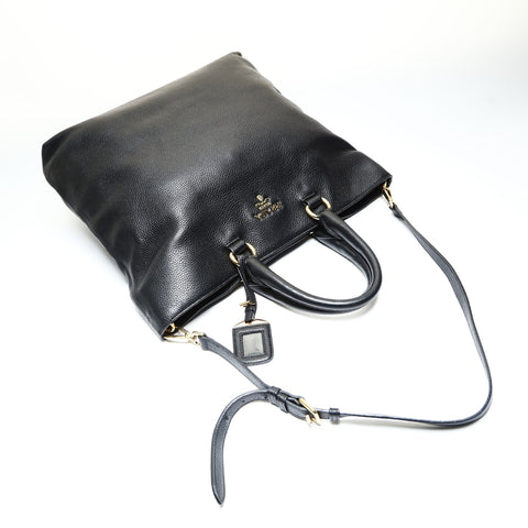 PRADA Leather Vitello Dyno 2-way Tote Tote Bag black WS25791
