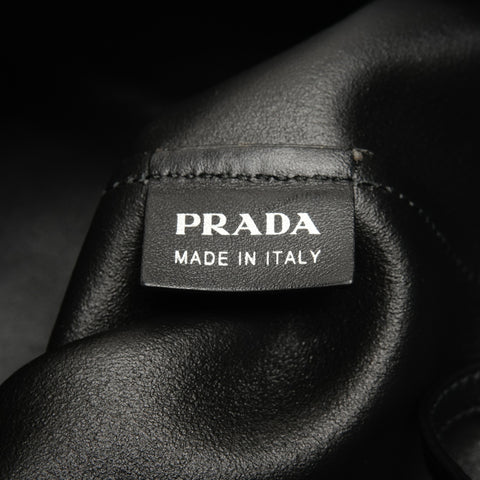 PRADA leather Shoulder Bag black WS25797