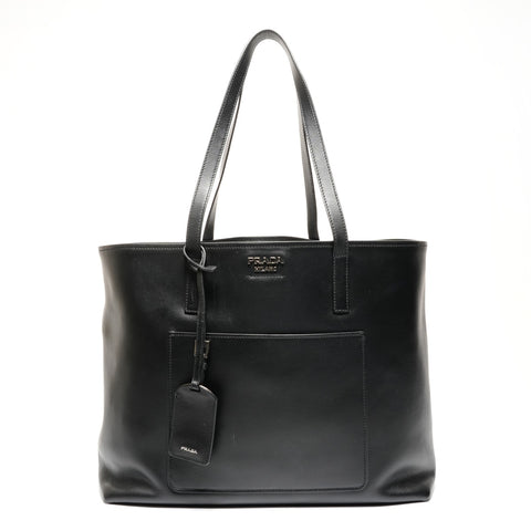 PRADA leather Shoulder Bag black WS25797