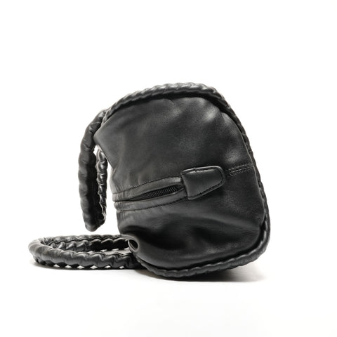 CHANEL Bowling Bag Boston Bag Lambskin No. 11 2006-2008 Handbag black WS25799