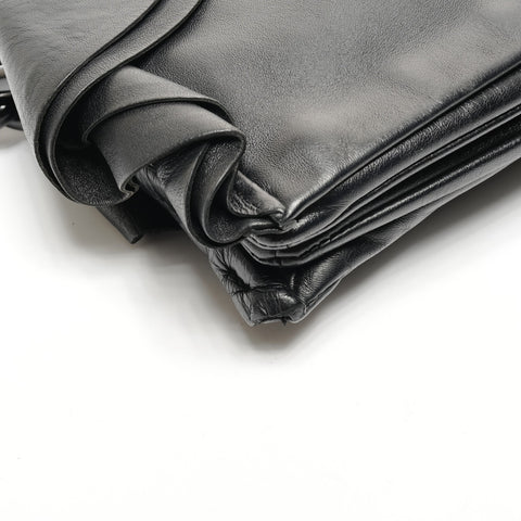 PRADA Soft Leather One Belt Chain Shoulder Bag black WS25801