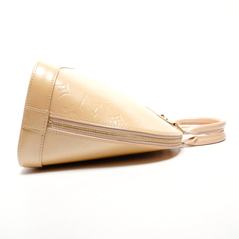 LOUIS VUITTON Alma PM Monogram Vernis Handbag beige WS25806