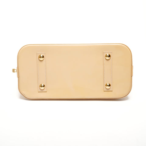 LOUIS VUITTON Alma PM Monogram Vernis Handbag beige WS25806
