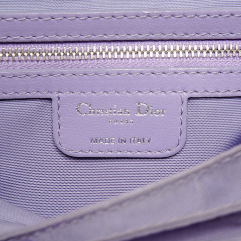 Christian Dior Cannage Leather Flap New Lock Shoulder Bag purple WS25807