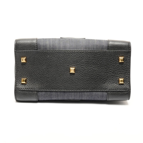 VALENTINO Denim studs 2way Shoulder Bag Navy WS25808