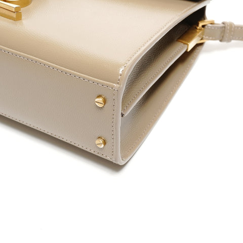 YVES SAINT LAURENT Cassandra 2-way Mini Top Handle Shoulder Bag Brown WS25809