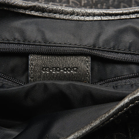 Christian Dior Canvas Trotter Shoulder Bag black WS25811