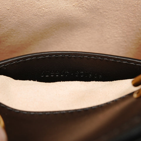 GUCCI GG Marmont Mini Tote Chain Leather 2-way 696123 Shoulder Bag black WS25815