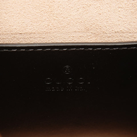 GUCCI GG Marmont Mini Tote Chain Leather 2-way 696123 Shoulder Bag black WS25815