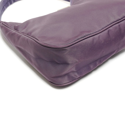 PRADA Nylon Mini Hobo Handbag purple WS25817