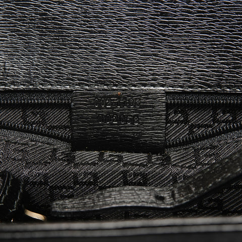 GUCCI G logo canvas Handbag black WS25822