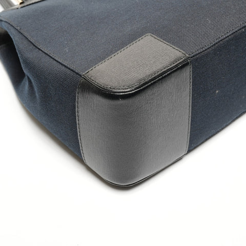 GUCCI G logo canvas Handbag black WS25822