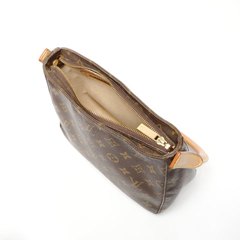 LOUIS VUITTON 2002 Monogram Looping MM Shoulder Bag Brown WS25824