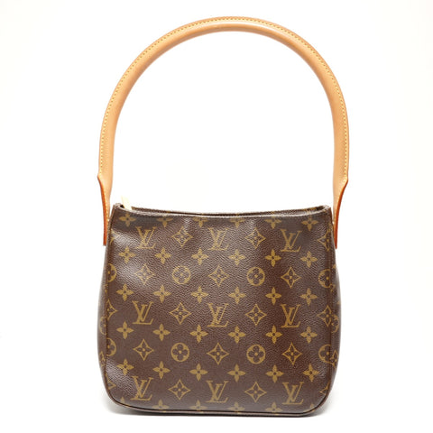 LOUIS VUITTON 2002 Monogram Looping MM Shoulder Bag Brown WS25824