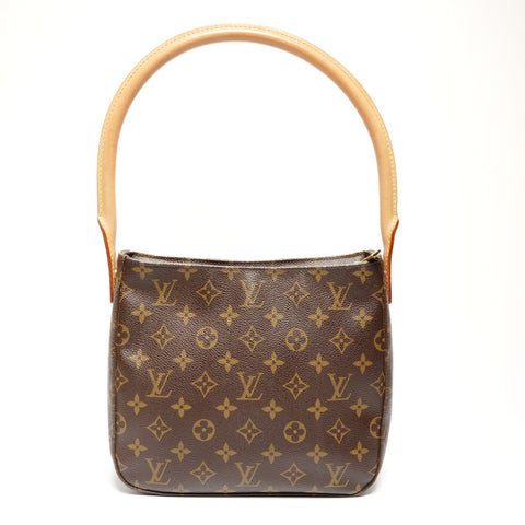 LOUIS VUITTON 2002 Monogram Looping MM Shoulder Bag Brown WS25824