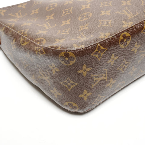 LOUIS VUITTON 2002 Monogram Looping MM Shoulder Bag Brown WS25824