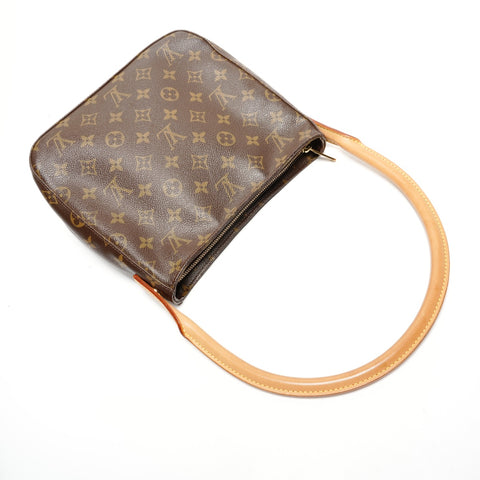 LOUIS VUITTON 2002 Monogram Looping MM Shoulder Bag Brown WS25824