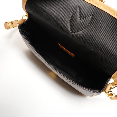 LOUIS VUITTON Nano Diane Monogram 2way Shoulder Bag Brown WS25825