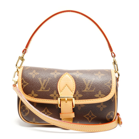 LOUIS VUITTON Nano Diane Monogram 2way Shoulder Bag Brown WS25825