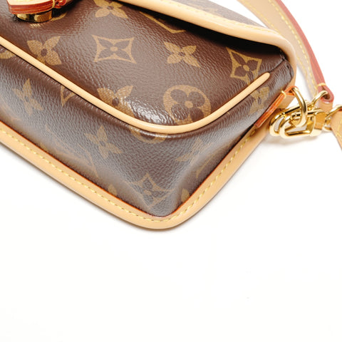 LOUIS VUITTON Nano Diane Monogram 2way Shoulder Bag Brown WS25825