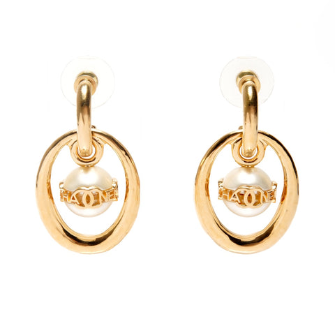 CHANEL B23K 2023 Pearl COCO Mark Pierce gold WS25829