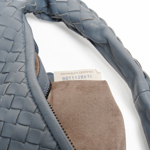 BOTTEGAVENETA INTRECCIATO hobo leather Shoulder Bag gray WS25832