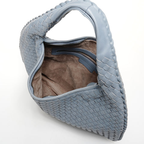 BOTTEGAVENETA INTRECCIATO hobo leather Shoulder Bag gray WS25832