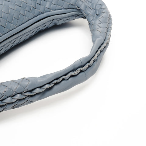 BOTTEGAVENETA INTRECCIATO hobo leather Shoulder Bag gray WS25832