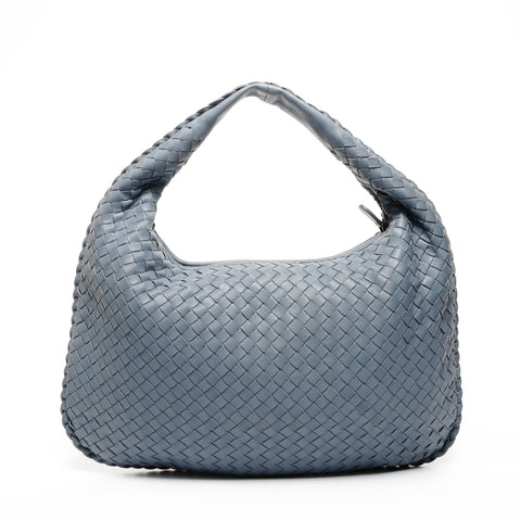 BOTTEGAVENETA INTRECCIATO hobo leather Shoulder Bag gray WS25832