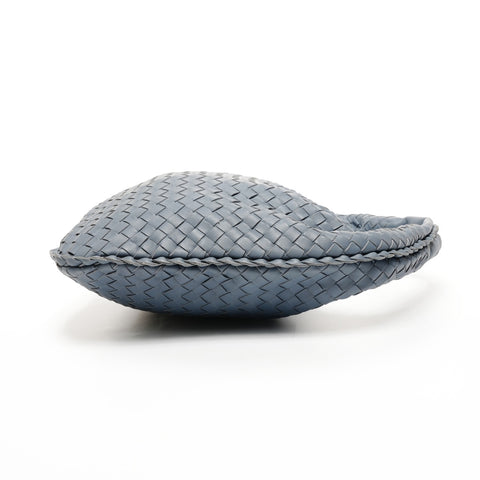 BOTTEGAVENETA INTRECCIATO hobo leather Shoulder Bag gray WS25832