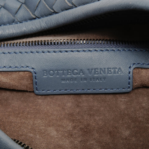 BOTTEGAVENETA INTRECCIATO hobo leather Shoulder Bag gray WS25832
