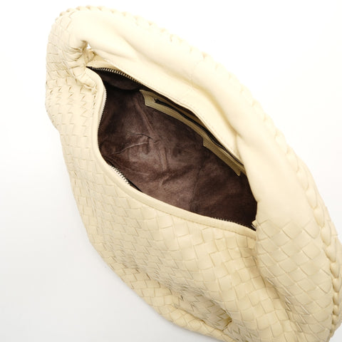 BOTTEGAVENETA INTRECCIATO hobo leather Handbag yellow WS25833