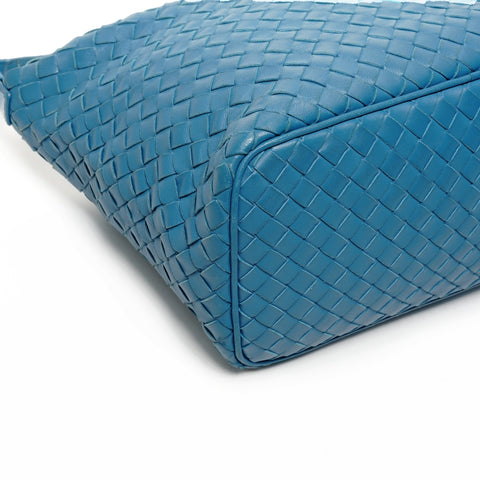BOTTEGAVENETA INTRECCIATO hobo leather Shoulder Bag blue WS25834