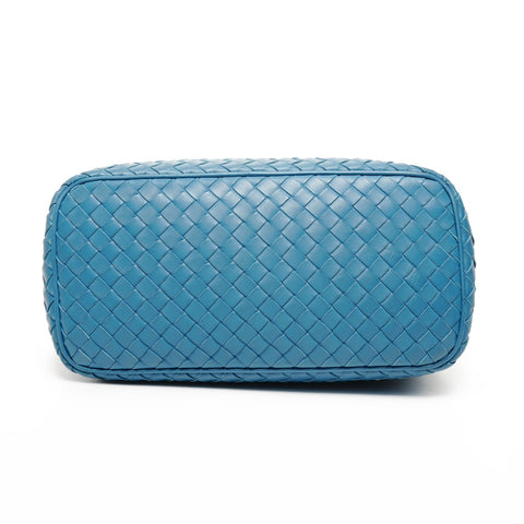 BOTTEGAVENETA INTRECCIATO hobo leather Shoulder Bag blue WS25834