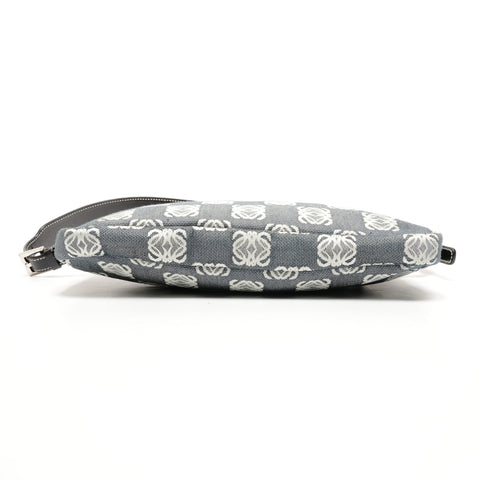LOEWE Anagram Canvas Accessory Pouch One Belt Shoulder Bag black WS25835