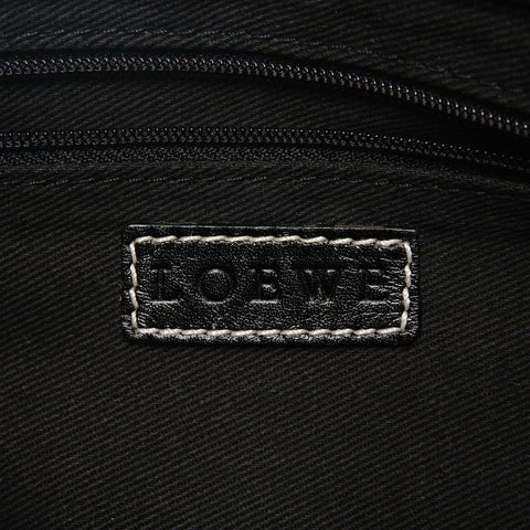 LOEWE Anagram Canvas Accessory Pouch One Belt Shoulder Bag black WS25835