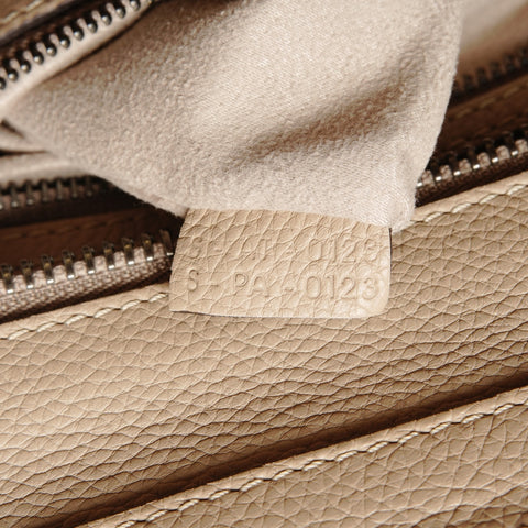 CELINE Luggage micro shopper Handbag beige WS25838